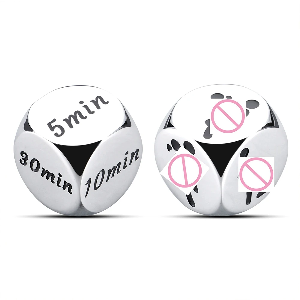 

2pc Couple Date Night Ideas Decision Dice Decider Anniversary Romantic Gifts for Boyfriend Her Him Minute Pose Gesture Decision