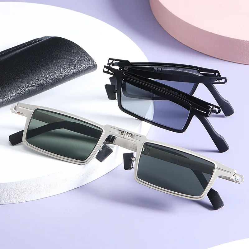

2022 Fashion Trend Folding Sunglasses New Personality Folding Sunglasses Ins Wind Street Shooting Glasses