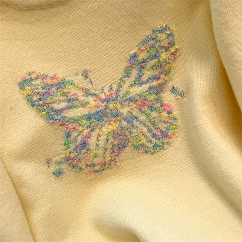 Новинка 2024 осенне-зимний женский утепленный свободный пуловер свитер высокого