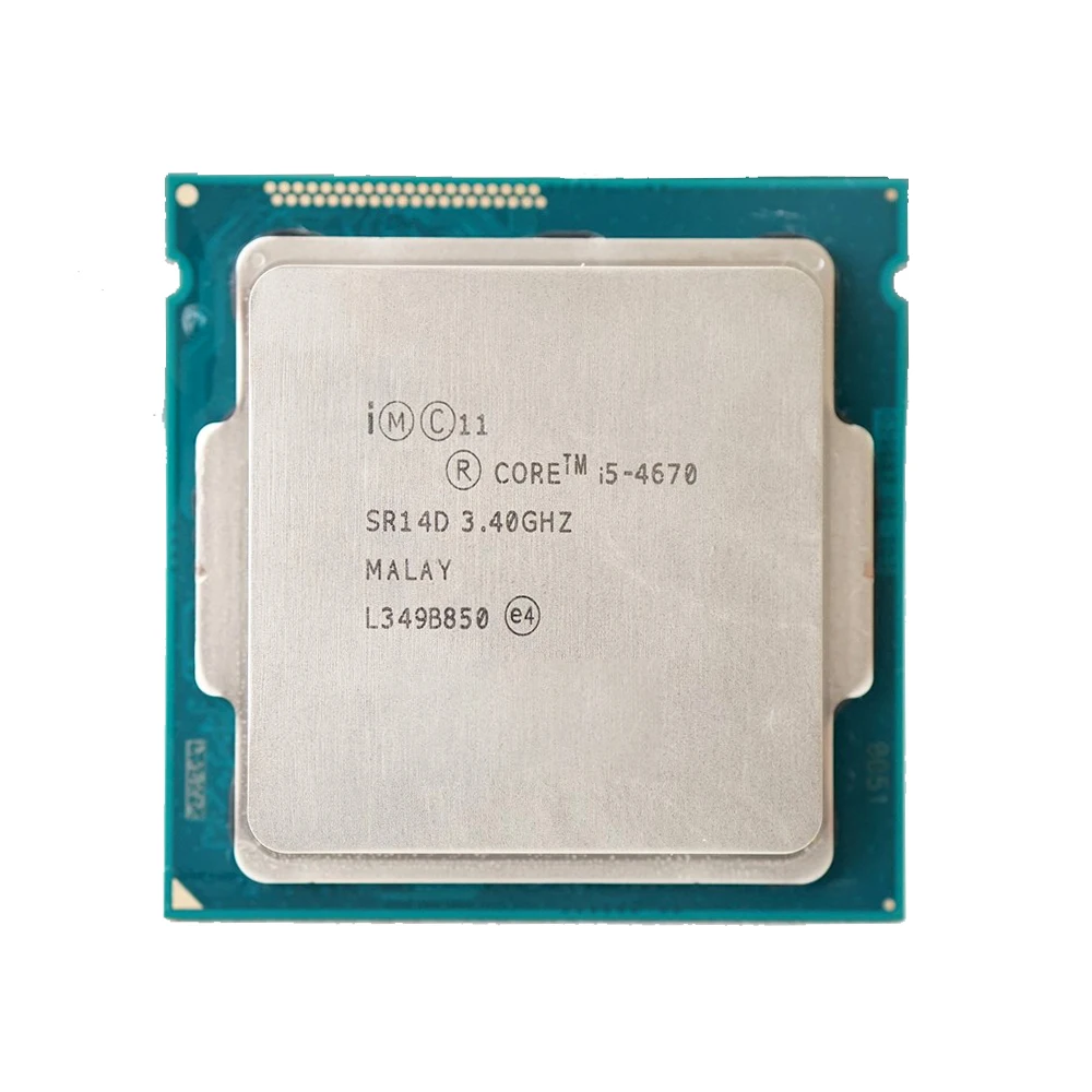 

Core I5 4670 i5 4670 3.4GHz 6MB Socket LGA 1150 Quad-Core CPU Processor SR14D i5-4670 1150