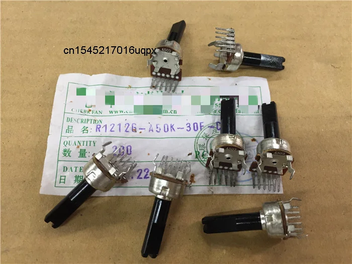 

5pcs/lot Stock for CF RK1212G Vertical double potentiometer A503 A50K handle length 20MMF In Stock