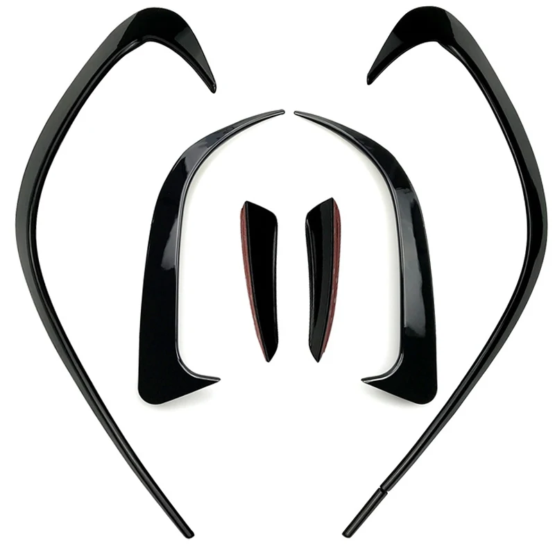 

6Pcs Car Bumper Splitter Spoilers Side Air Vent Canard Trim Kit for Mercedes-Benz CLA CLA200 220 250 260 2016-2019