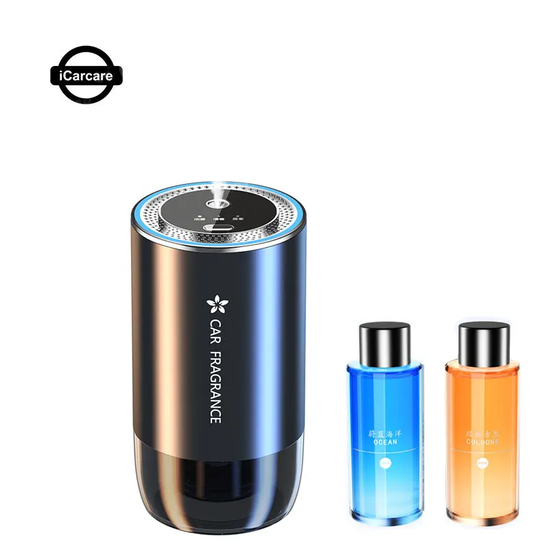 

Car Fragrance Perfume Odor Removal Air Clearing Automatic Work 250mah Battery 50ML Cologne Ocean Spray Machine Good Smell in Car