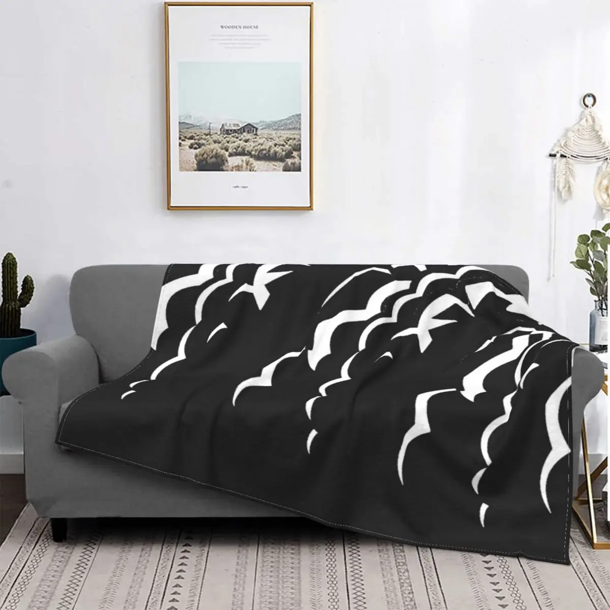 

Waves 2-Manta a cuadros para niños, colcha para cama, cobertor para niños