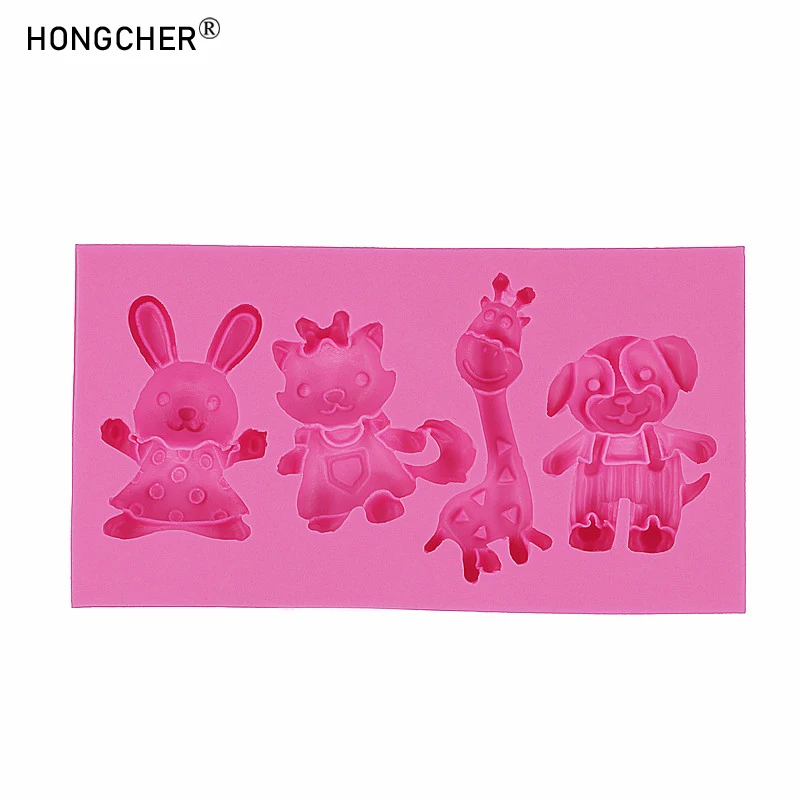 

Силиконовая форма для торта HONGCHER, разноцветные животные