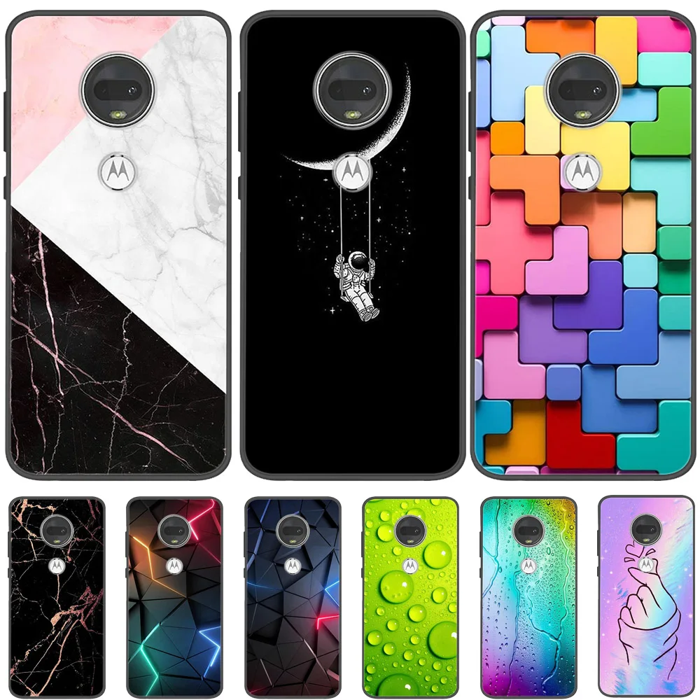 Чехол для Motorola Moto G7 Plus, матовый Силиконовый чехол для Moto G7 Plus, модные чехлы из ТПУ, защитная задняя крышка G7 + g7Plus