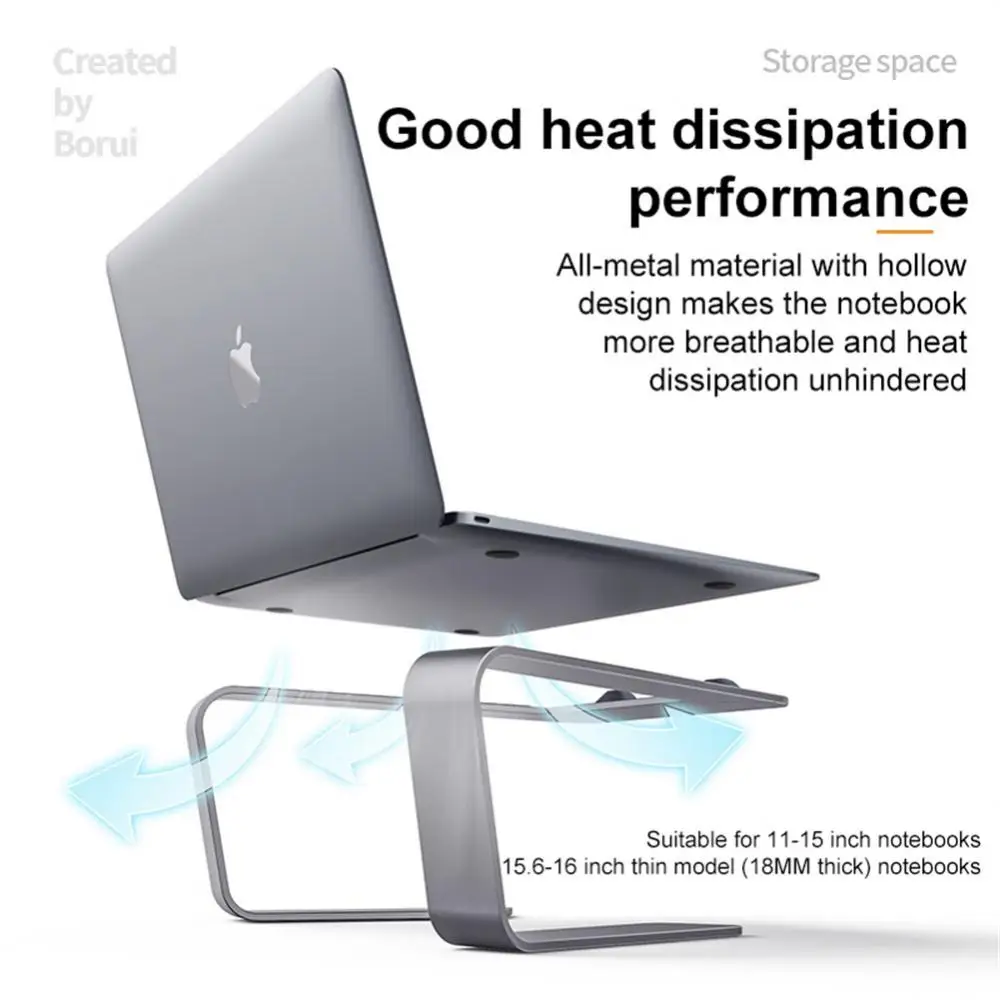

Portable Laptop Stand Aluminium Foldable Notebook Support Laptop Base Macbook Pro Holder Adjustable Bracket Computer Accessories