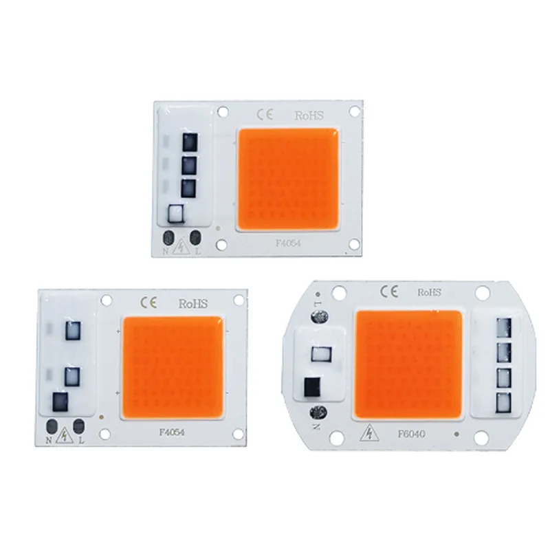 

Светодиодный бесприводной COB-светильник 10 Вт, 220 В, линейный светильник полного спектра для выращивания, лампочки