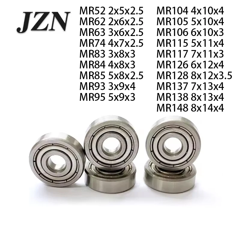 

Подшипники из нержавеющей стали JZN 2PCS/10PCS MR106 MR115 MR117 MR126 MR128 MR137 MR138 MR148