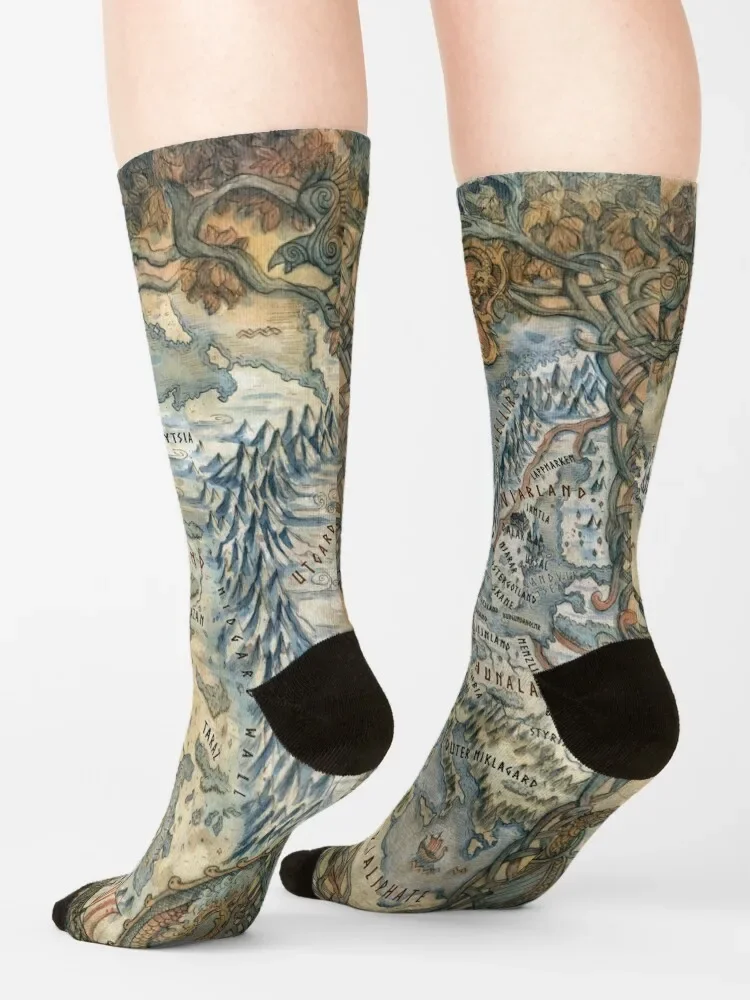 Носки Midgard (Боги эры Рагнарок) новинка зимние мужские носки женские