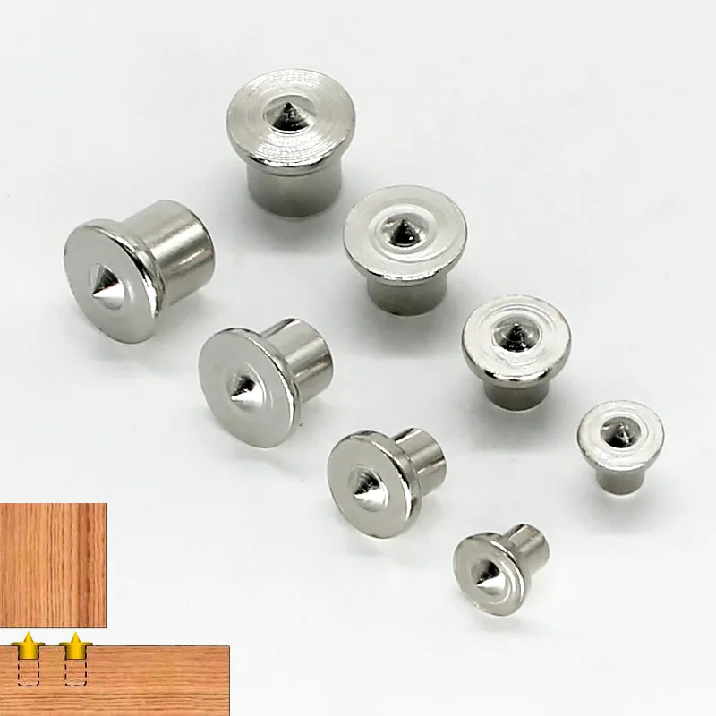 

5Pcs Dowel Tenon Center Point Set 6-12mm Locator Roundwood Punch Pin Dowelling Hole Wood Timber Marker Furniture Centering Point