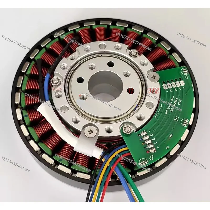 Высокий крутящий момент плоский двигатель дискового типа трехфазный