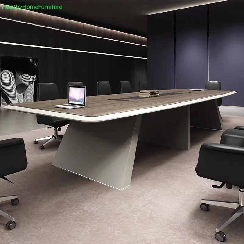 

Creative Large Conference Table Long Desk Conference Room Furniture High Quality Business Desk Wooden Conference Table