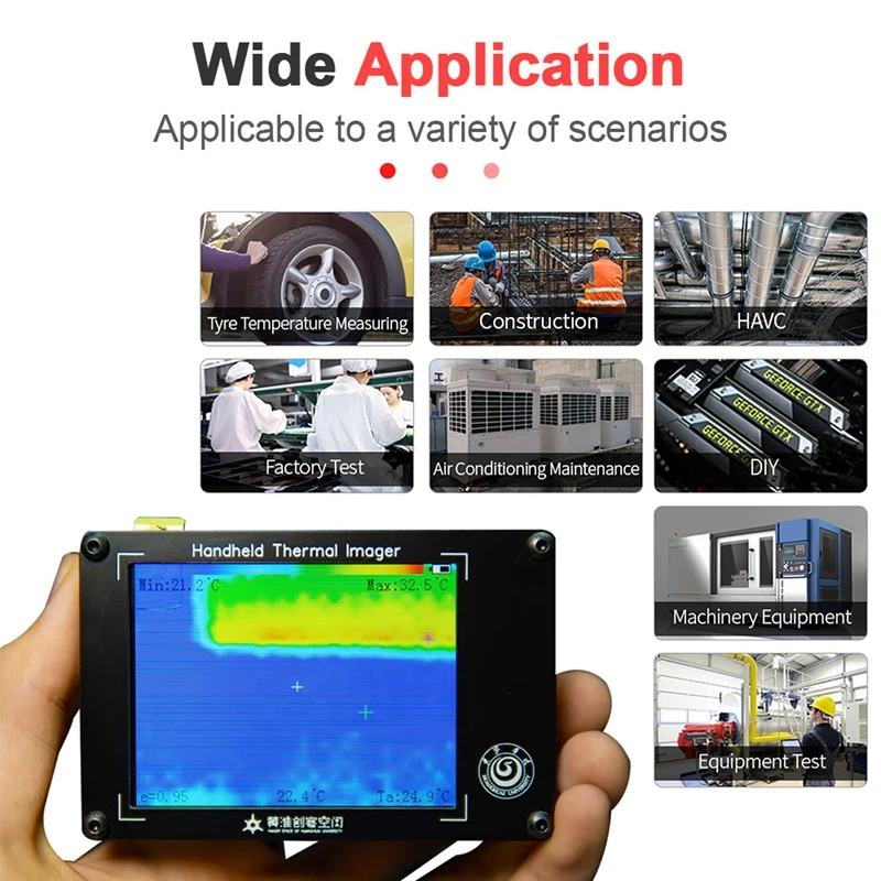 Цифровой Инфракрасный Тепловизор MLX90640 ЖК-дисплей 3 4 дюйма ручные инфракрасные