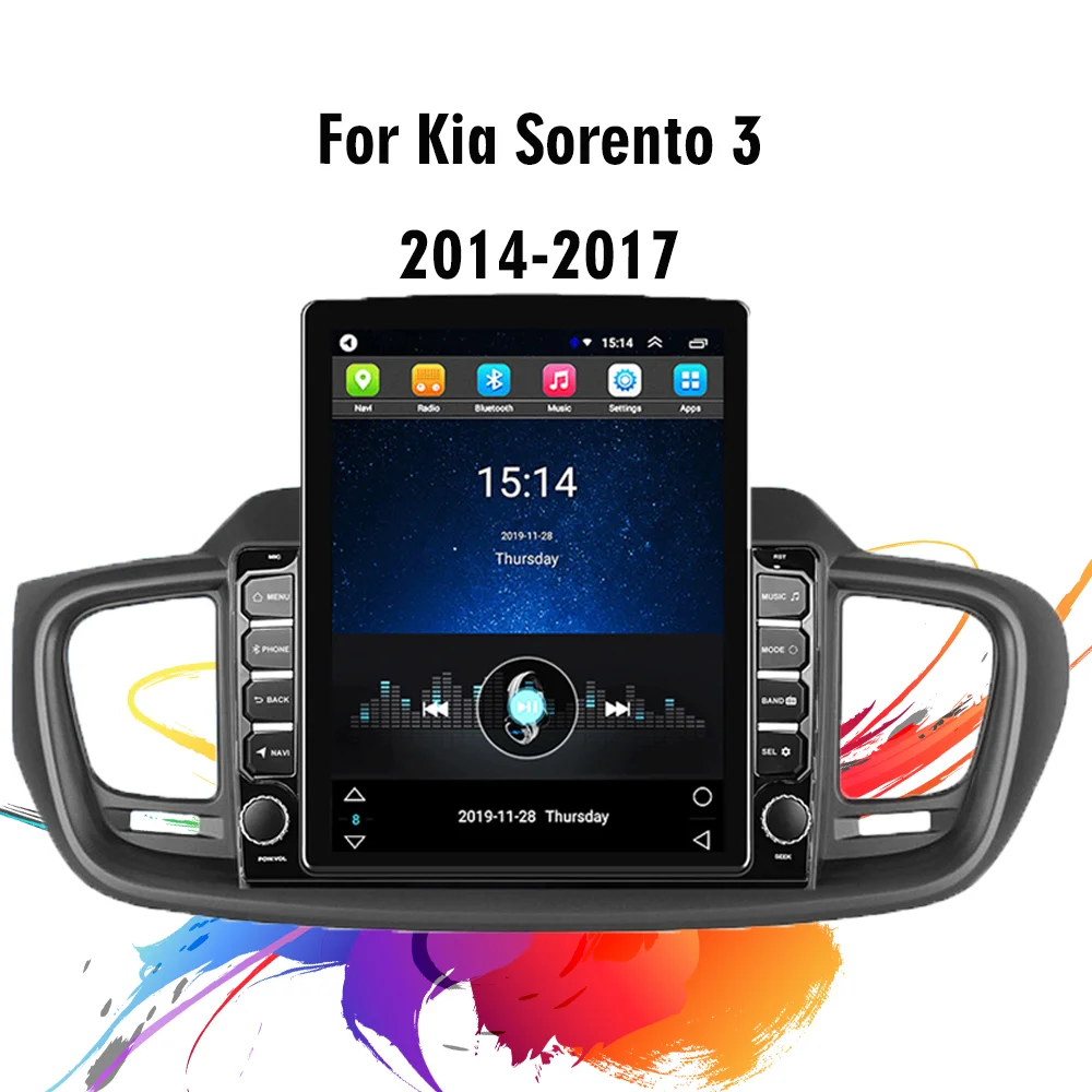 

Автомобильный мультимедийный плеер для Kia Sorento 3, 2014-2017 дюймов, экран Tesla, GPS-навигатор, 4G, Carplay, Android, Авторадио, стерео, головное устройство