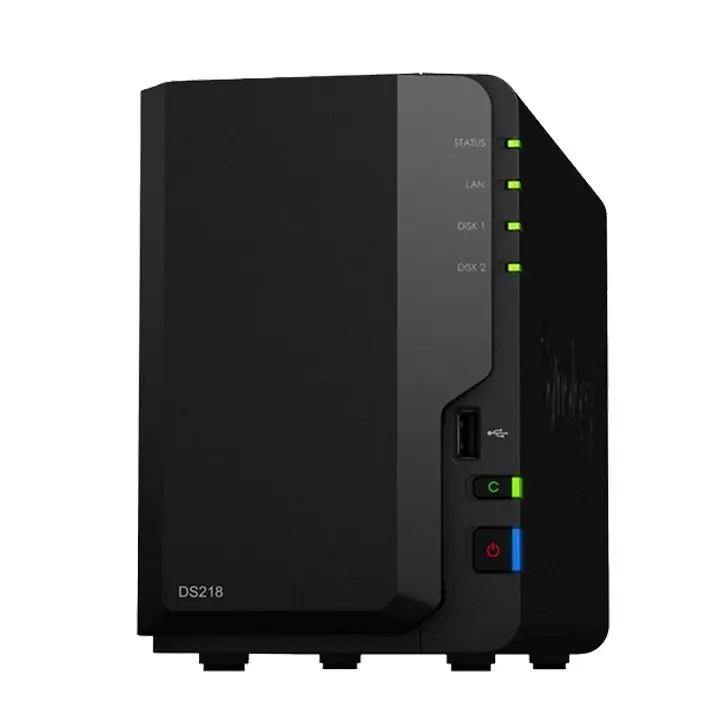 

Дисковая станция Synology-NAS DS218, 4-ядерный 1,4 ГГц бездисковый сервер Nas, сетевое хранилище Nfs, облачное хранилище, гарантия 2 года