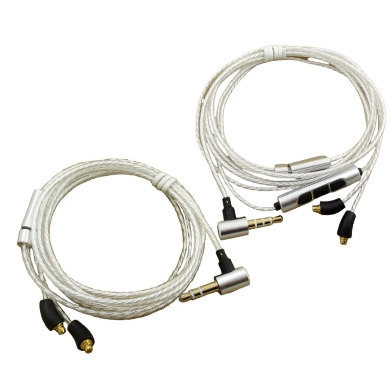 

Silver Plated MMCX Cable for SE535/215 Headset 3.5MM Plug 20x0.06mm Cores