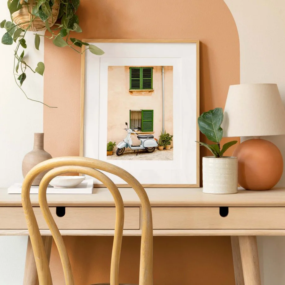 Настенная Картина на холсте с изображением цитрусовых деревьев и растений |