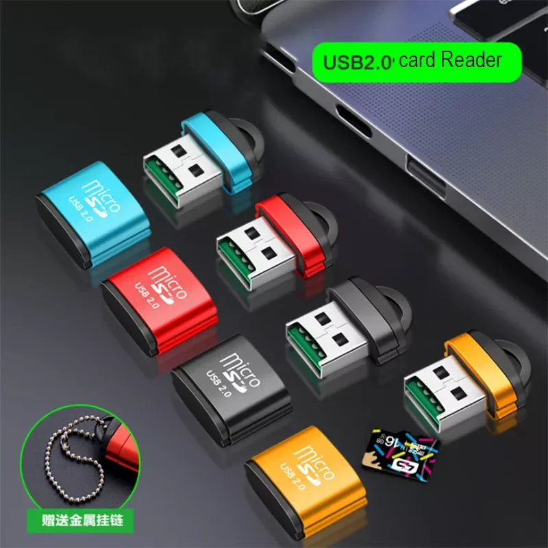 

2022NEW High Speed USB 2.0 Card Reader TF Micro SD Memory Card Adapter For Computer Desktop Laptop Notebooks Micro SD USB Adapte