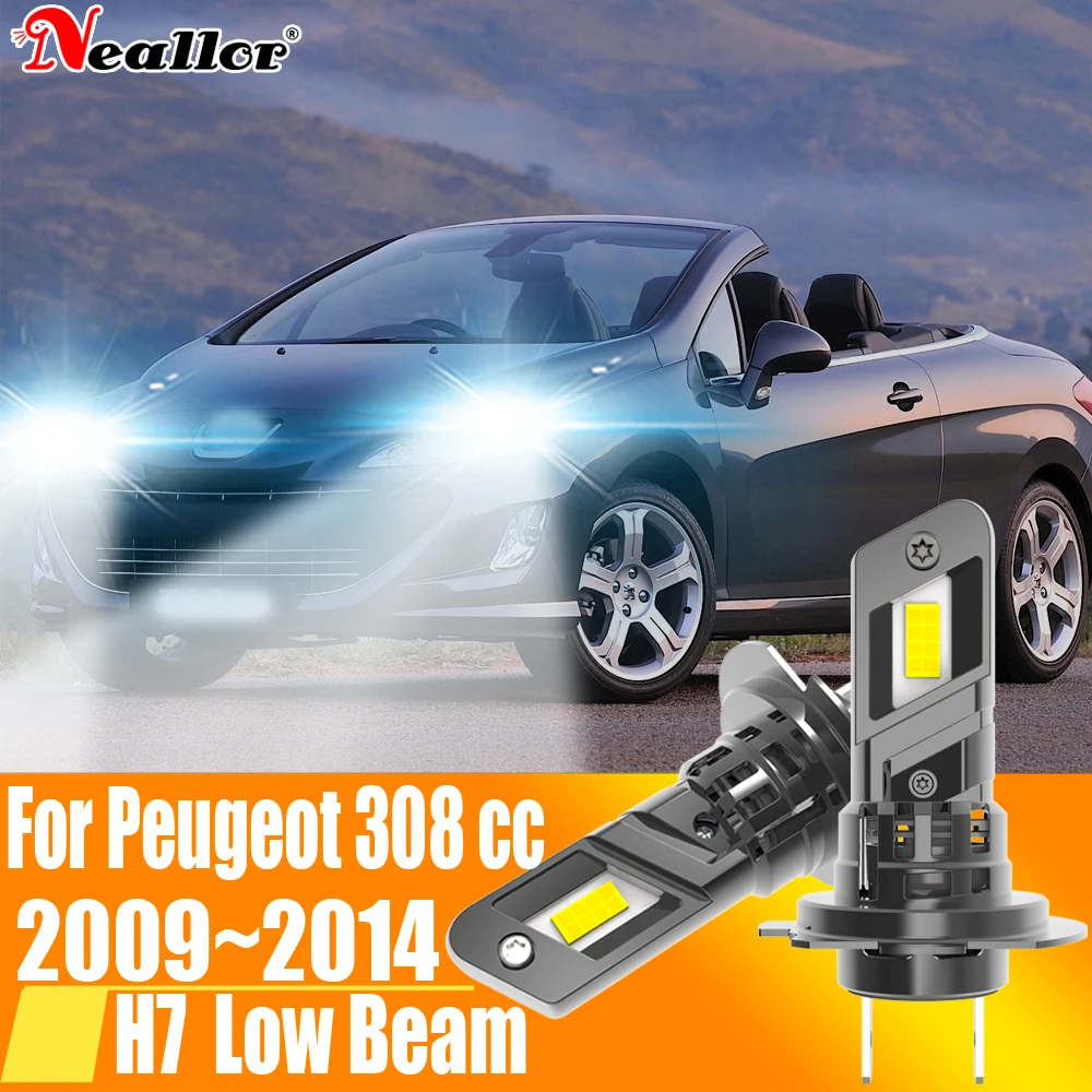 2 шт. Автомобильные светодиодные лампы H7 Canbus H18 6000 К 12 В 55 Вт