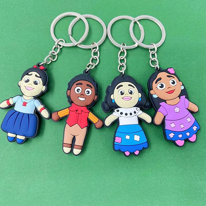 Disney Cartoon Encanto Mirabel Luisa Keychain Keyring Ornaments Mirabel Isabella Car Key For Woman Man Chain Accessories Gift