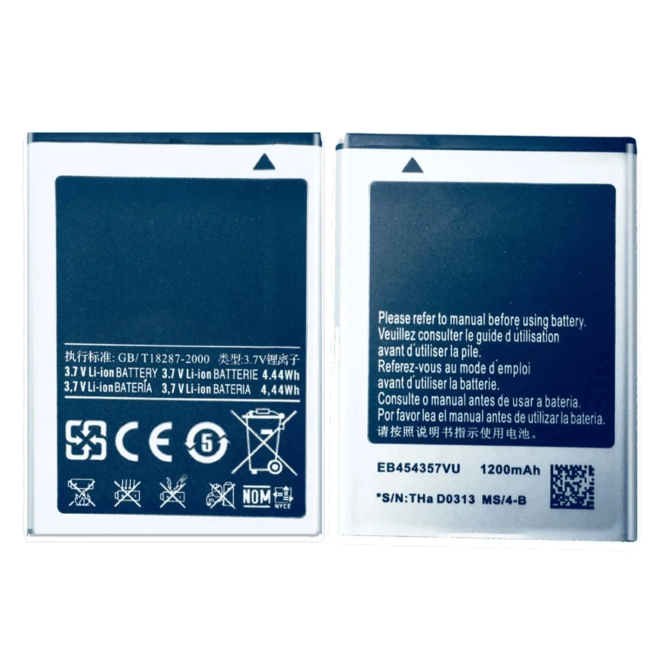 EB 454357 Аккумулятор VU для Samsung Galaxy Y Duos GT-S5360 GT-S5368 GT-S5380 GT-S5380D S5300