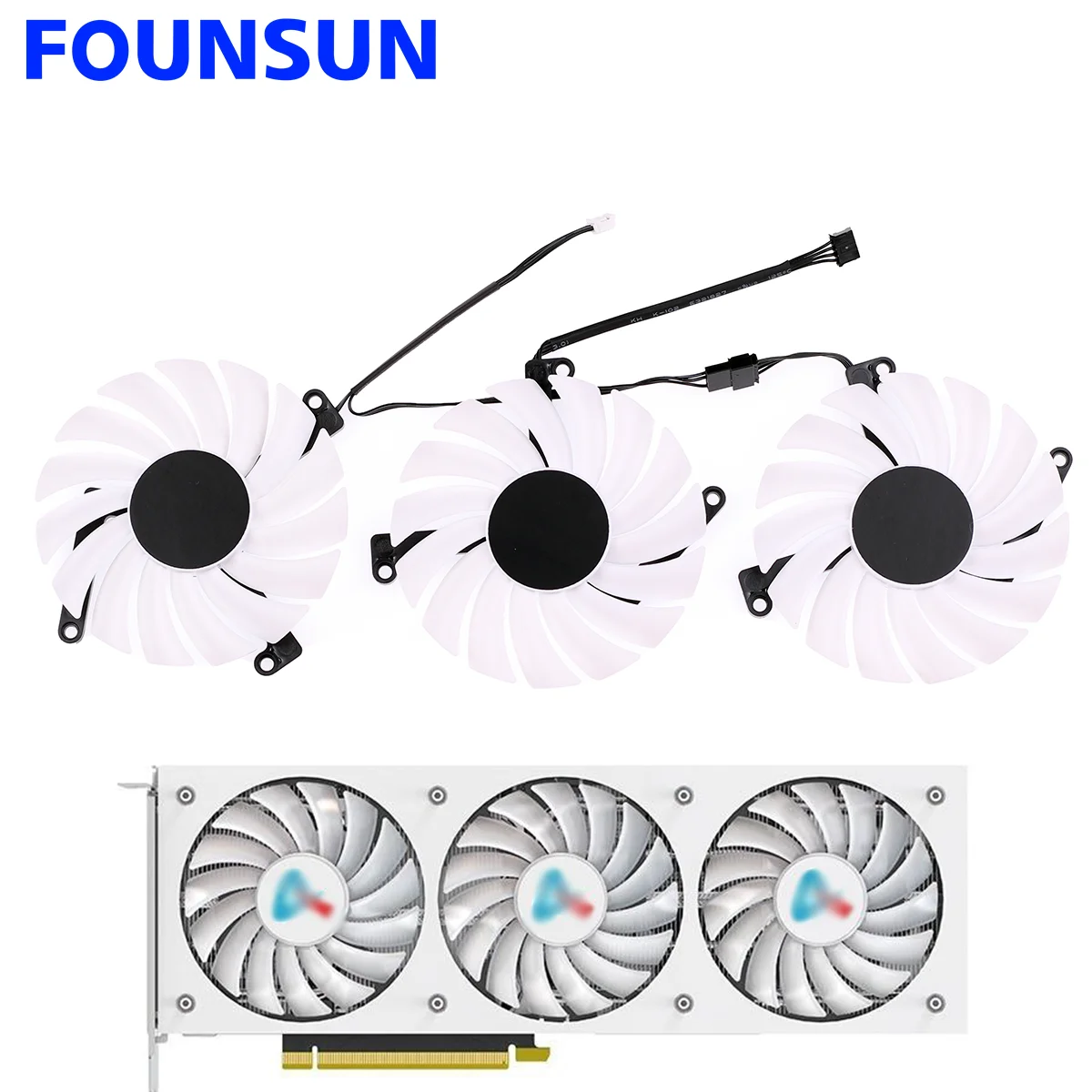 Новый вентилятор охлаждения для видеокарты AX Gaming RTX 3080 3080ti 3090 X3W 88 мм