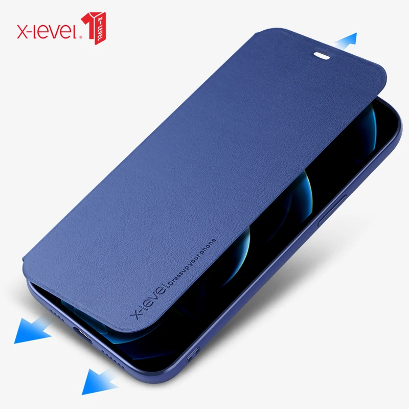 X-level Luxury Original Ultra Thin Slim Flip Case Leather Tpu Book Cover For Iphone 14 13 Iphone14 Pro Max 14promax Phone Case