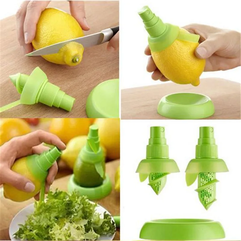 

1PC Hand Operated Fruit Juice Spray Creative Lemon Orange Fruit Juice Extractor Gadget Salad Fresh Flavor Kitchen Cooking Tools