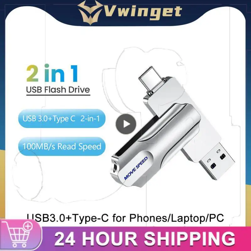 

360 ° Rotation Protection U-port Type-c Interface Hard Drive High Speed Office Access Solid State Usb Drive Usb Drive