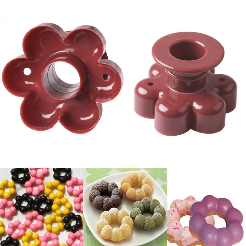 

Creative DIY Donut Mold Cake Decorating Tools Plastic Desserts Bread Cutter Maker Baking Supplies Kitchen Tools