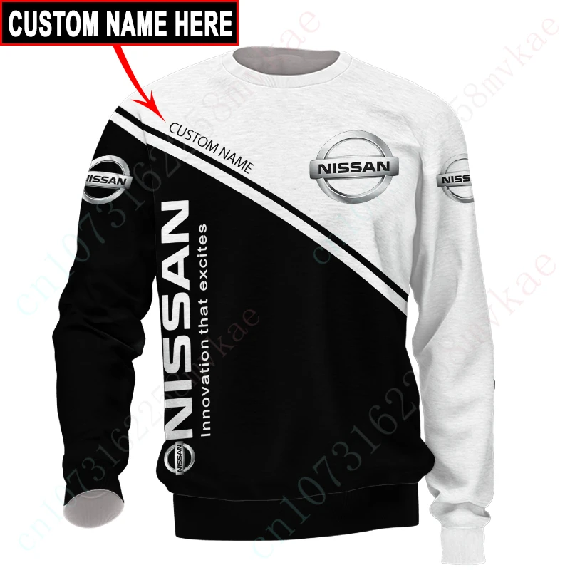

Nissan T Shirt For Men Women Unisex Clothing Casual T-shirts Top Quick Drying O Neck Long Sleeve Anime 3D Printing Sweatshirt