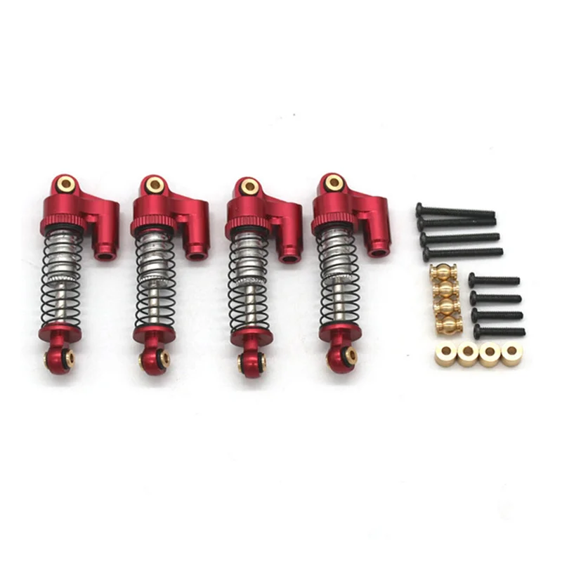 

Metal Shock Absorbers Oil Damper for FMS FCX24 1/24 RC Crawler Car Upgrades Parts Accessories,Red