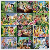disney fairies tinker bell puzzles 3005001000 pieces adult children decompression educational jigsaw puzzles toys gift girl
