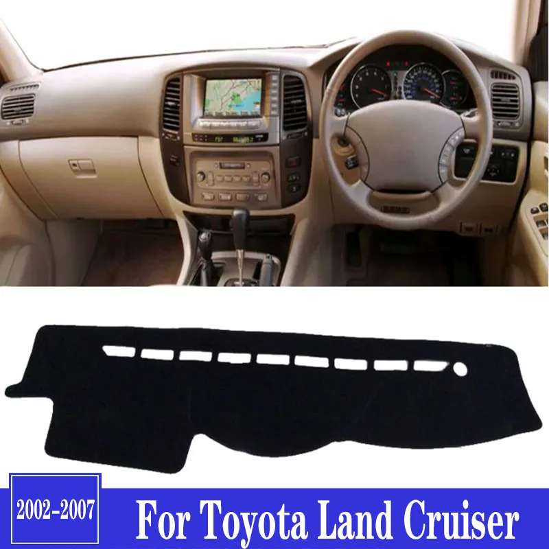 

Накладка на приборную панель автомобиля, накладка на приборную панель для Toyota Land Cruiser LC100 2002 2003 2004 2005 2006