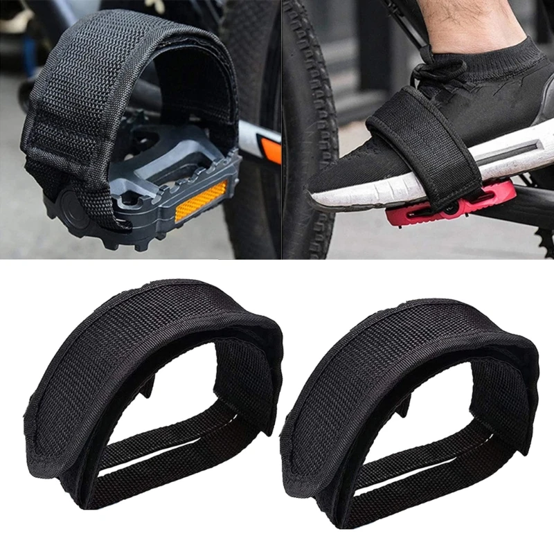 

1 Pair Bike Fixed Strap Bicycles Feet Strap Pedal Straps Bike Pedal Straps Toe Clip Strap Belt Adhesive Bike Pedal Tape