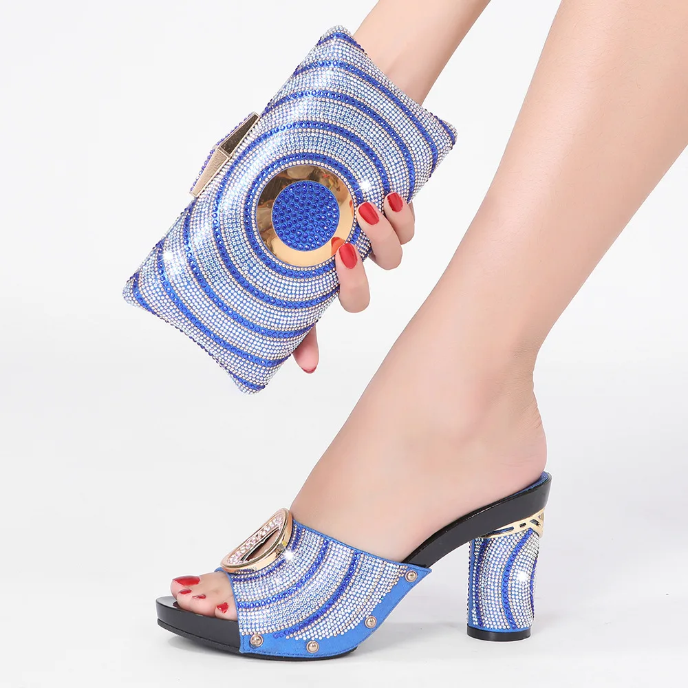 Doershow хорошая цена африканская Свадебная обувь Итальянская с подходящими сумками