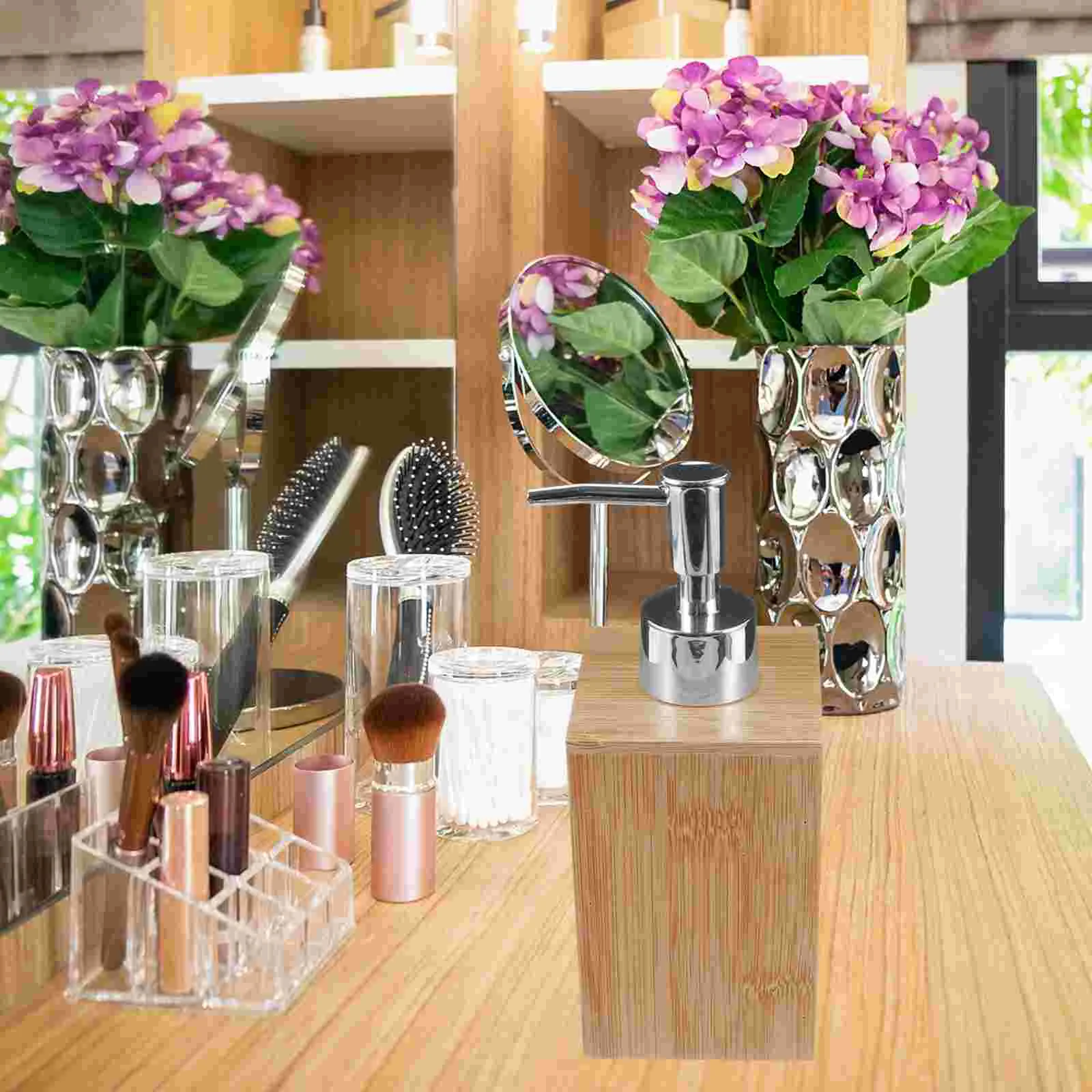 

Bottle Refillable Shampoo Soap Dispenser Bathroom Pump Dispensing Shower