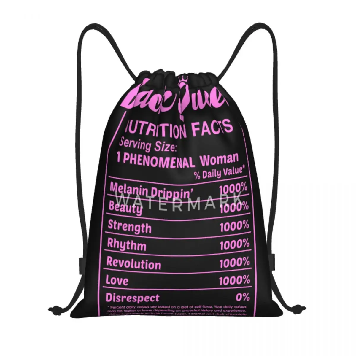 

Черные королевские Сумки на шнурке, рюкзак в стиле ретро, портативный, подходит для ежедневного хорошего подарка, настраиваемый