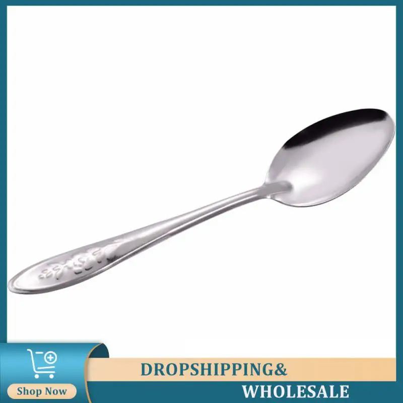 2PCS Watermelon Spoon Not Prone To Aging Spoon Fashionable And Aesthetically Pleasing Dessert Spoon Stainless Steel Spoon