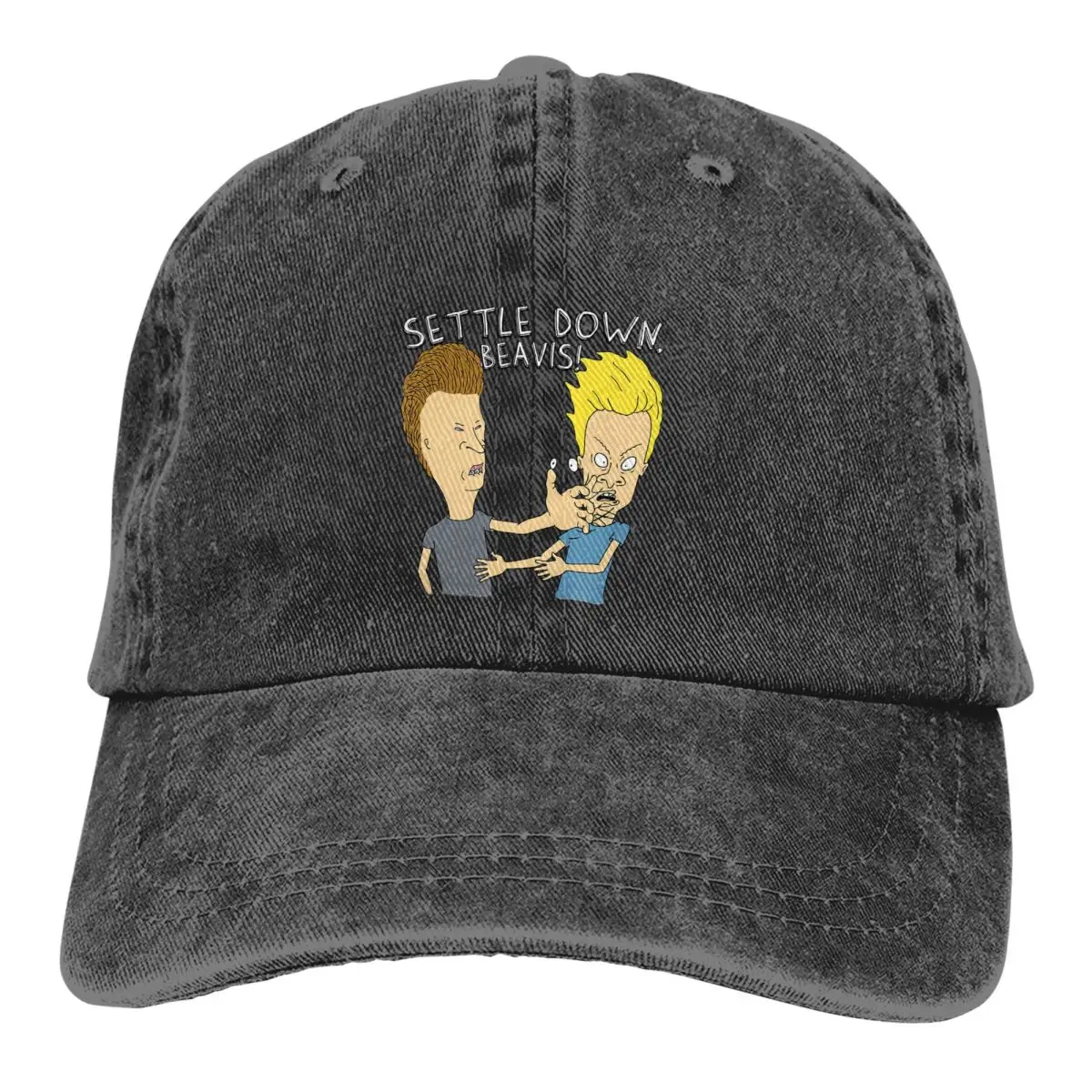 

Beavis and Butthead Funny Sarcastic Cartoon Multicolor Hat Peaked Women's Cap Settle Down Beavis Personalized Visor Protection