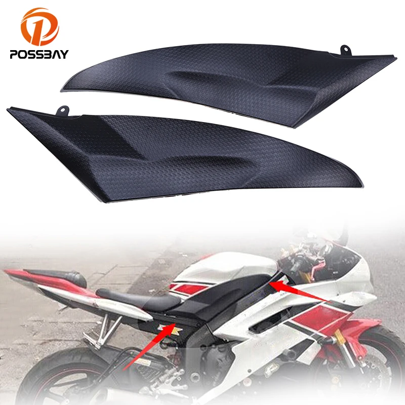 

1 Pair Motorcycle Tank Side Cover Panel Fairing Trim Cowl Plastic for Yamaha YZF R6 2006-2007 Motorcycle Accessories Parts