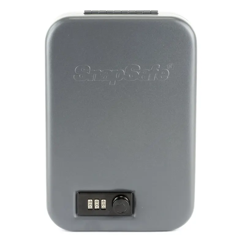 

SnapSafe 75230 Lock Box Combo Lock Pistol Safe Dial Single 9.25" x 6.25" x 1.75" 16 Gauge Steel Black