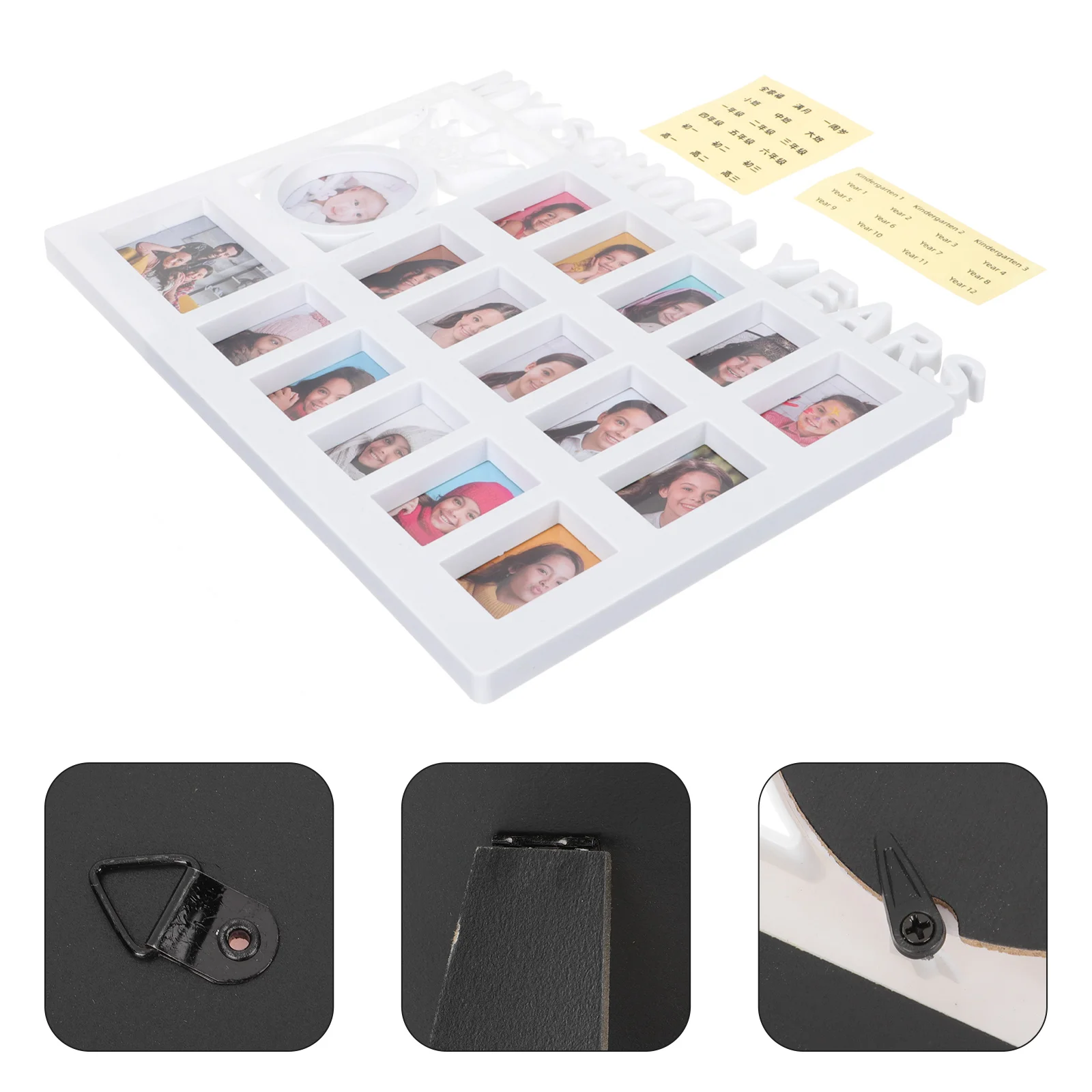 

Frame Picture Photo School Collage K Years Year Grandma Baby Display Days Graduation First Wall Horizontal Holder Mat Day 3X5