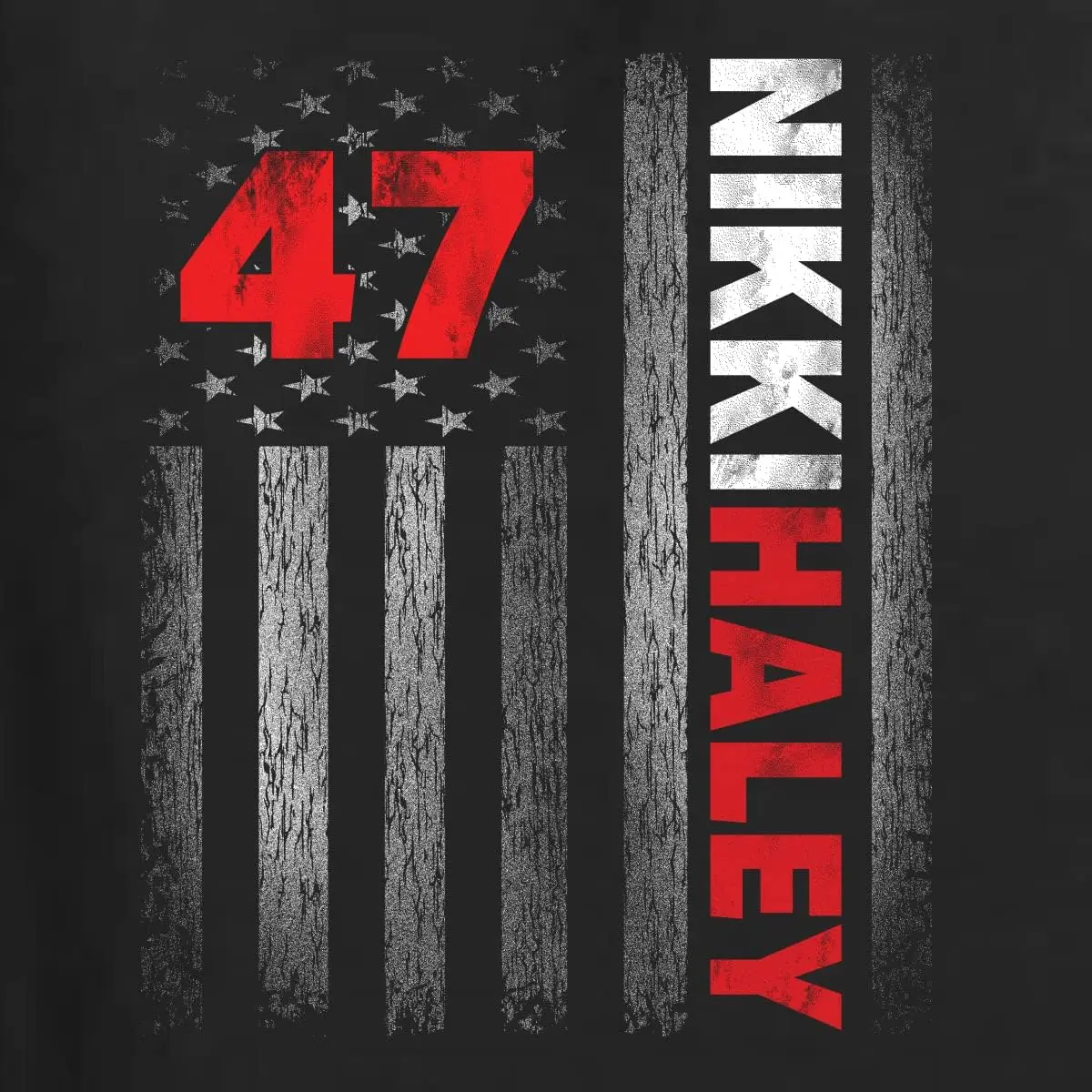 Мужская футболка с рисунком Wild Bobby Haley 2024 мужская Waving Flag Americana/American Pride