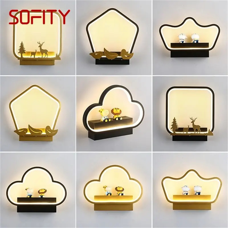 

BERTH Modern Sconce Wall Lamp Creative Animals LED Light For Home Indoor Bedroom Living Room Corridor