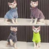 warm winter cat sweater pet clothes for sphinx hoodies pets thicken coat kittens costumes jacket chihuahua outfit dropshipping