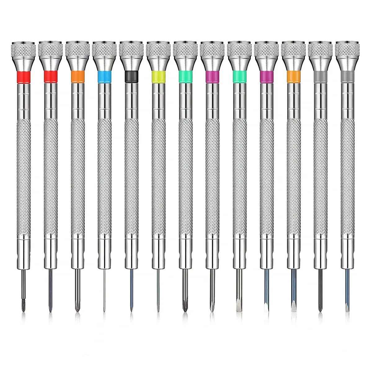 

13 pcs/set Precision Screwdriver 0.6-2mm Screwdrivers Professional Slotted Cross Screwdriver Kit Watchmakers Watch Repair Tools