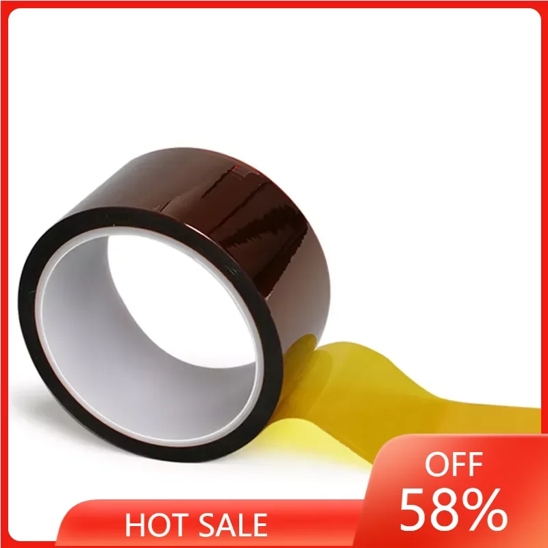

Professional 30M Heat Resistant High Temperature High Insulation Electronics Industry Welding Polyimide Kapton Tape 11 Sizes