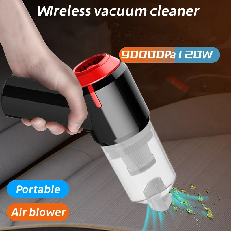 

Car Vacuum Cleaner Cleaning Machine 90000Pa Strong Suction Wireless Accessories Automotive Cordless Very Powerful Hand Portable